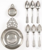 NEW ENGLAND PEWTER PORRINGER,