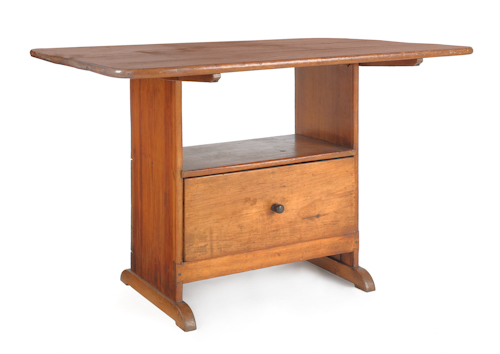 New England pine chair table ca.