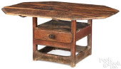 NEW ENGLAND PINE CHAIR TABLE,