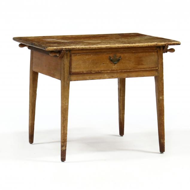 NEW ENGLAND PINE PIN TOP WORK TABLE