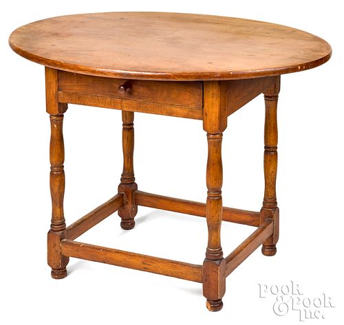 NEW ENGLAND PINE TAVERN TABLE, LATE