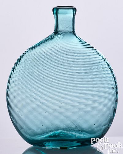 NEW ENGLAND PITKIN BLOWN BLUE SWIRL