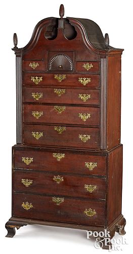 NEW ENGLAND QUEEN ANNE CHERRY CHEST