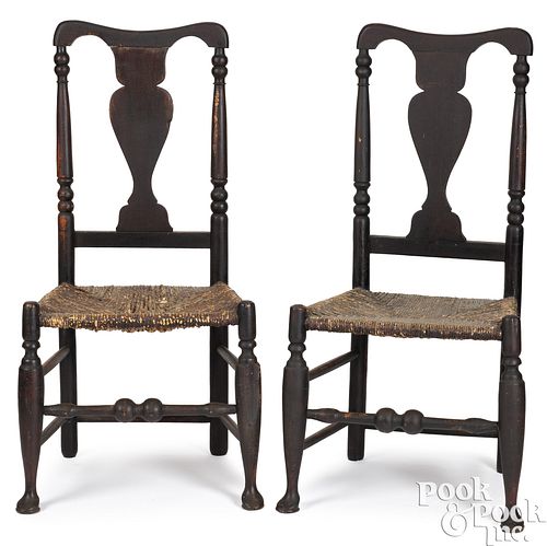 NEW ENGLAND QUEEN ANNE PAINTED RUSH
