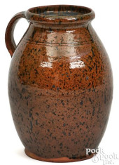 NEW ENGLAND REDWARE JAR, 19TH
