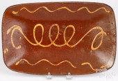 NEW ENGLAND REDWARE LOAF DISH,