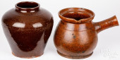 NEW ENGLAND REDWARE PIPKIN, 19