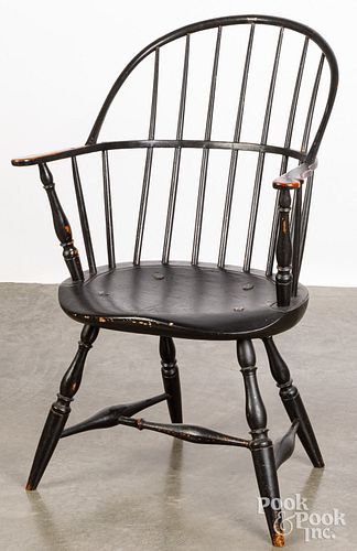 NEW ENGLAND SACKBACK WINDSOR CHAIR,