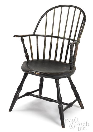 NEW ENGLAND SACKBACK WINDSOR CHAIR,