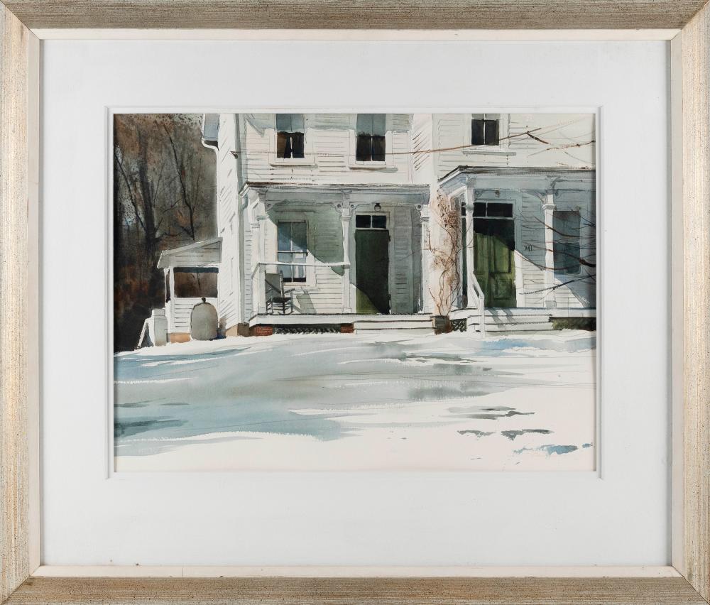 NEW ENGLAND SCHOOL PAINTING OF A