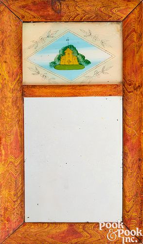 NEW ENGLAND SHERATON PAINTED PINE