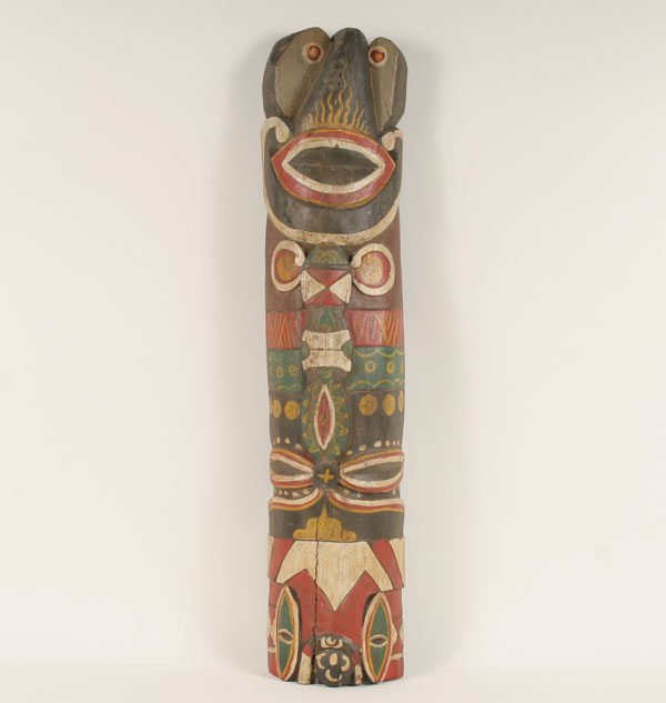 New Guinea carved wooden polychrome