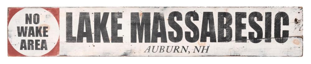 NEW HAMPSHIRE "NO WAKE AREA" SIGN