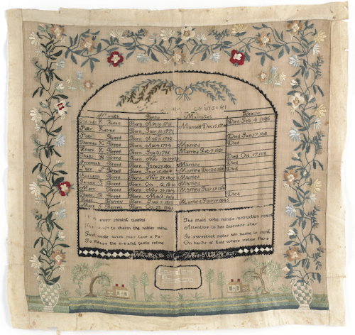 New Hampshire silk on linen