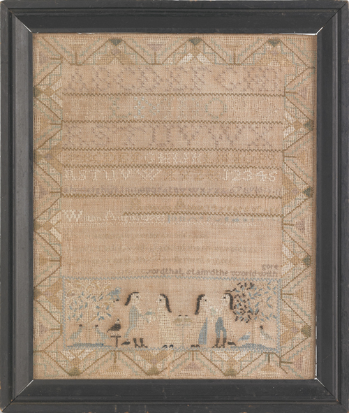 New Hampshire silk on linen