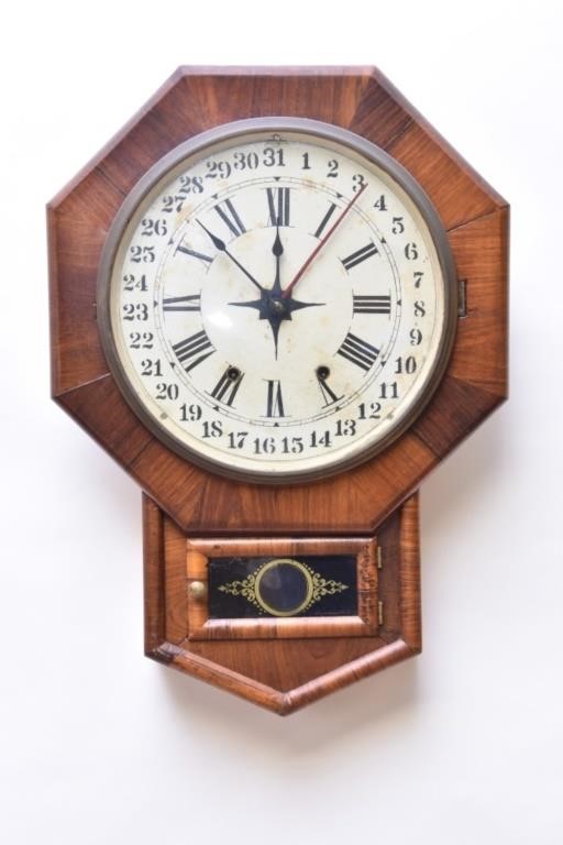 New Haven calendar wall clock