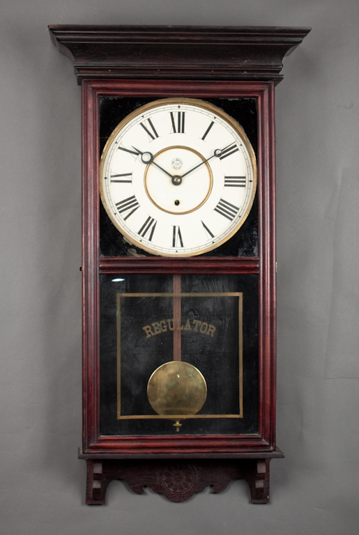 New Haven Clock Co. mahogany and