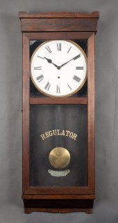 New Haven Clock Co. oak and gl