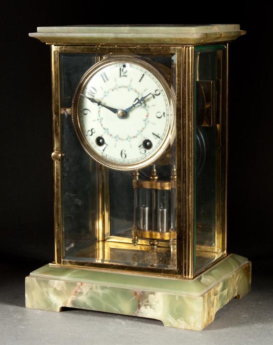New Haven onyx, brass and beveled