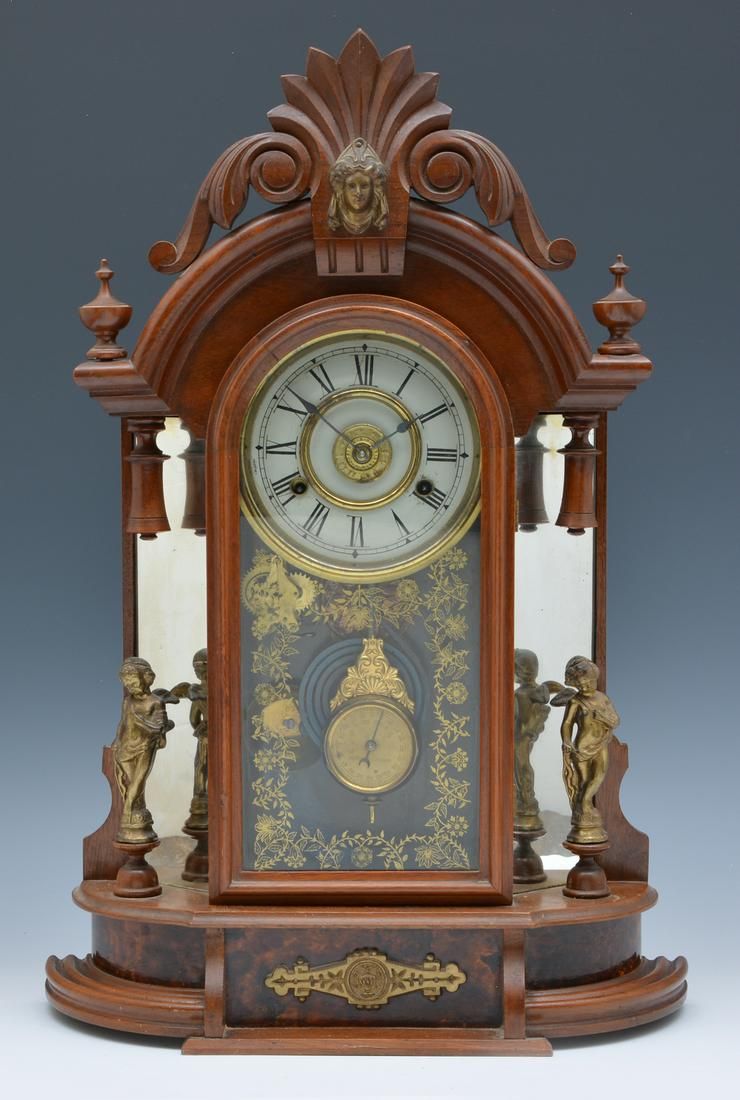 NEW HAVEN VICTORIAN WALNUT MANTLE