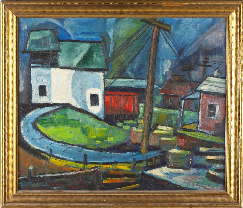 New Hope School Painting circa