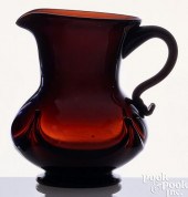 NEW JERSEY BLOWN AMBER GLASS L
