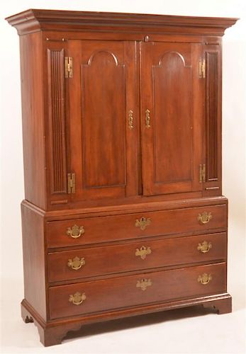 NEW JERSEY CHIPPENDALE CHERRY LINEN