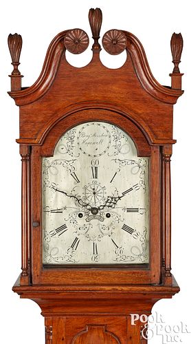 NEW JERSEY, CHIPPENDALE WALNUT TALL