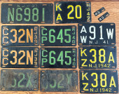 NEW JERSEY LICENSE PLATE LOT -