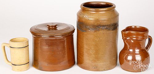 NEW JERSEY STONEWARE CROCK, 19TH