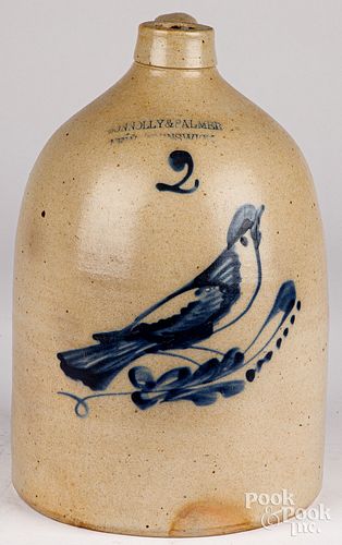 NEW JERSEY TWO GALLON STONEWARE