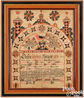 NEW JERSEY WATERCOLOR FRAKTUR