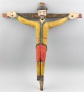 NEW MEXICAN POLYCHROME WOOD BU