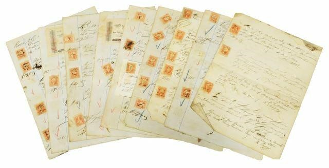 NEW ORLEANS 1860S RECEIPTS & US