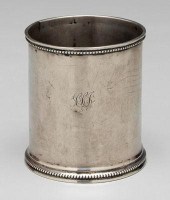 New Orleans coin silver cup, s