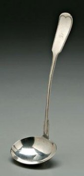 New Orleans coin silver ladle,