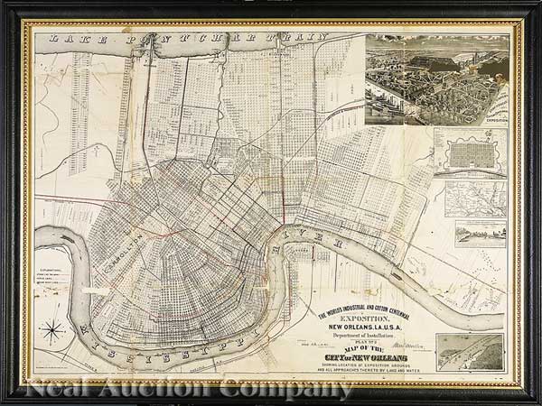 [New Orleans Cotton Exposition Map]