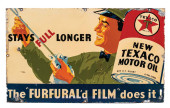 NEW TEXACO MOTOR OIL PAINTED M