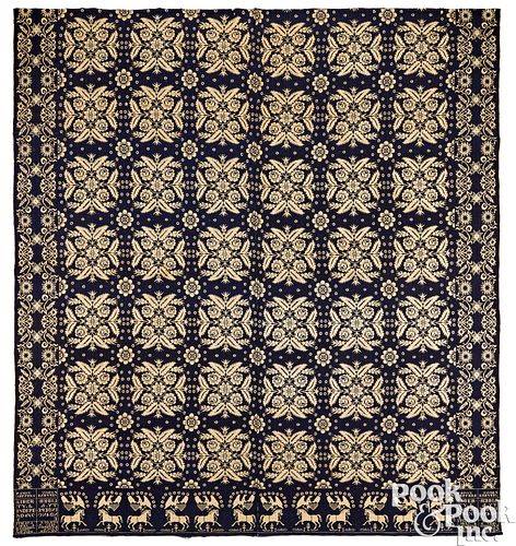 NEW YORK BLUE AND WHITE JACQUARD