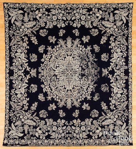 NEW YORK BLUE AND WHITE JACQUARD