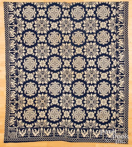 NEW YORK BLUE AND WHITE JACQUARD