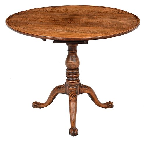 NEW YORK CHIPPENDALE TIGER MAPLE