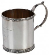 NEW YORK COIN SILVER MUG, MARQ
