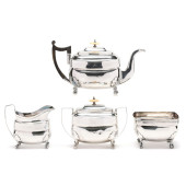 NEW YORK COIN SILVER TEA SERVI