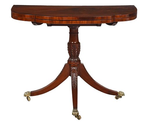 NEW YORK FEDERAL CARVED MAHOGANY
