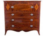 New York Federal inlaid mahoga
