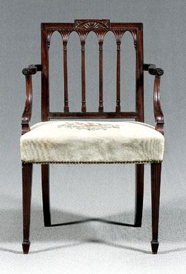 New York Federal mahogany armchair,