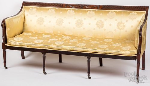 NEW YORK FEDERAL MAHOGANY SOFA, CA.