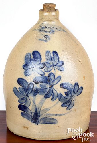 NEW YORK FOUR GALLON STONEWARE JUG,