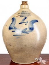 NEW YORK FOUR GALLON STONEWARE